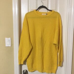 Cozy Yellow Knit Sweater